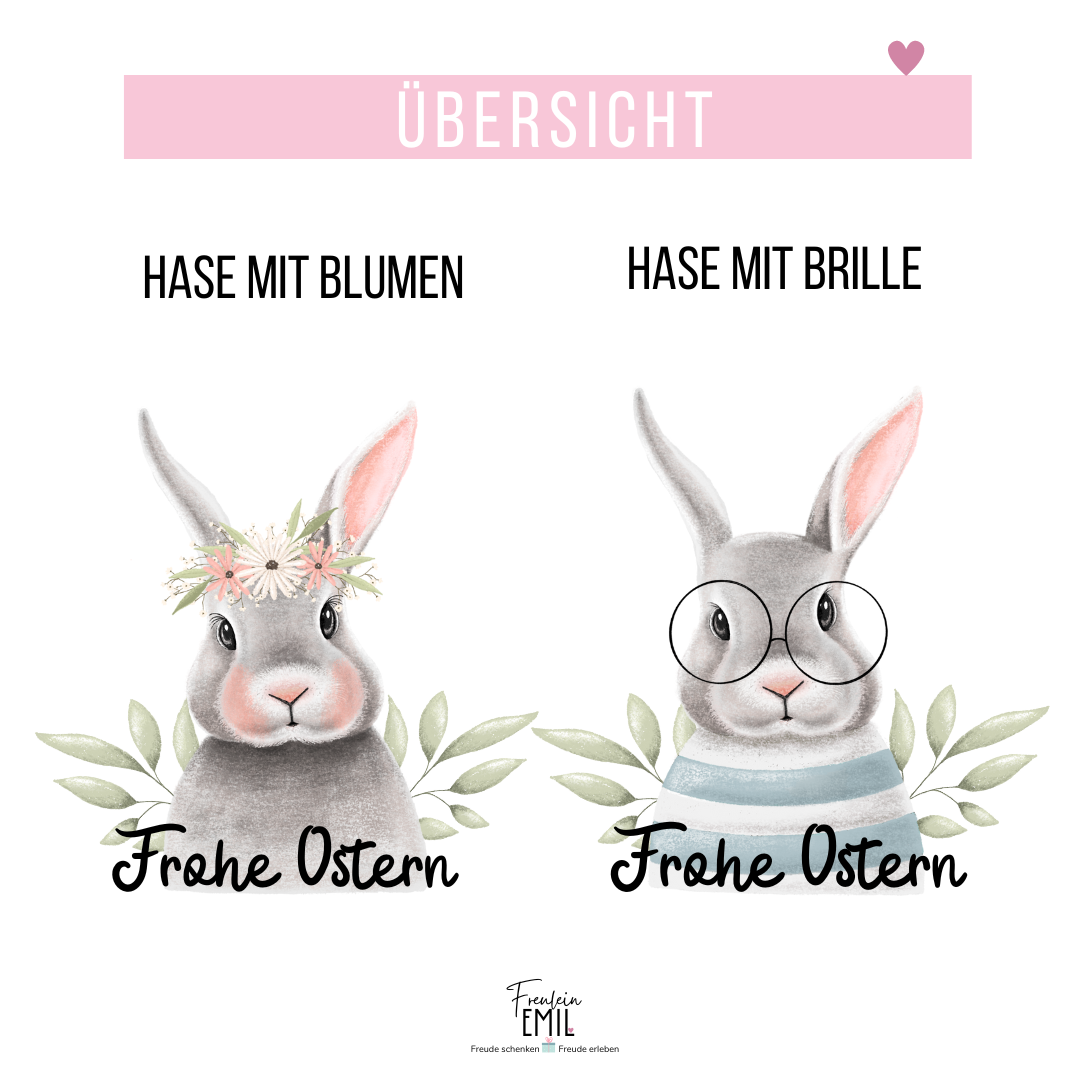 Jutetasche | Frohe Ostern - Bunny